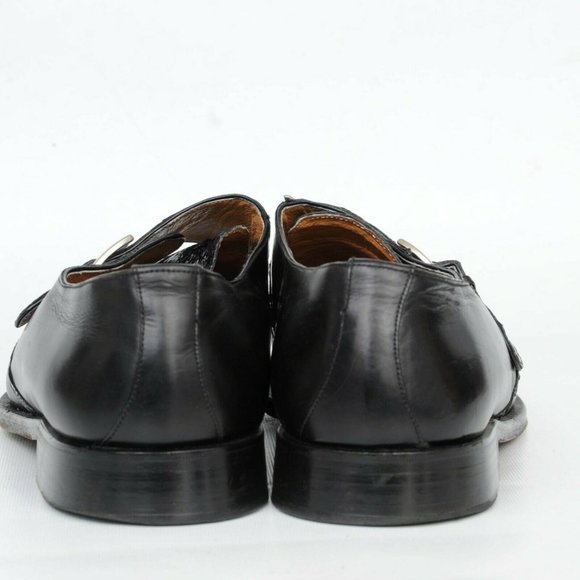 Caporicci Black Genuine Crocodile Monk Strap Loafer Shoes Mens 13 Italy Dress main image 5